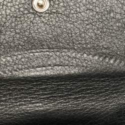 Gucci Black GG Canvas and Leather Charlotte French Wallet