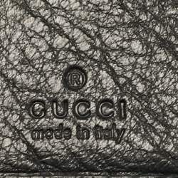 Gucci Black GG Canvas and Leather Charlotte French Wallet