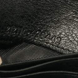 Gucci Black GG Canvas and Leather Charlotte French Wallet