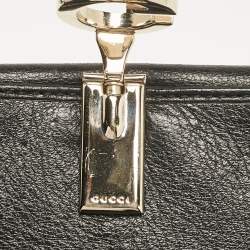 Gucci Black GG Canvas and Leather Charlotte French Wallet