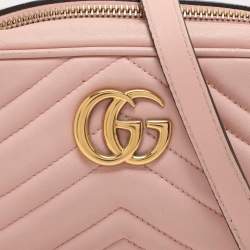 مملوكة مسبقًا حقيبة كتف غوتشي جي جي مارمونت كاميرا جلد ماتيلاس بيج صغيرة