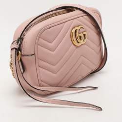 مملوكة مسبقًا حقيبة كتف غوتشي جي جي مارمونت كاميرا جلد ماتيلاس بيج صغيرة