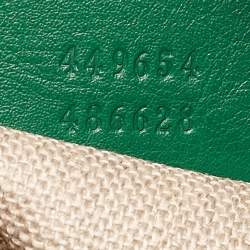 Pre Owned Gucci Green Microguccissima Leather Small Nice Dome Bag