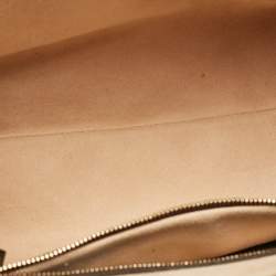 Pre Owned Gucci Beige/Ebony GG Supreme Canvas and Leather Medium Ophidia Tote
