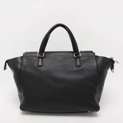 Pre Owned Gucci Black Leather 1973 Satchel