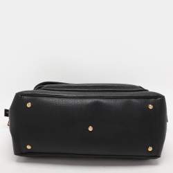 Pre Owned Gucci Black Leather 1973 Satchel