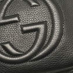 Gucci Black Leather Small Soho Disco Shoulder Bag