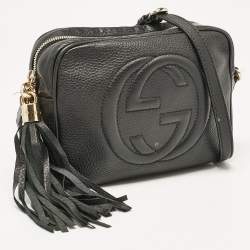 Gucci Black Leather Small Soho Disco Shoulder Bag