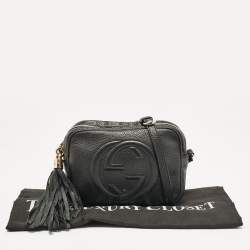 Gucci Black Leather Small Soho Disco Shoulder Bag