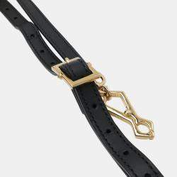Gucci Black Leather Sylvie Chain Shoulder Bag