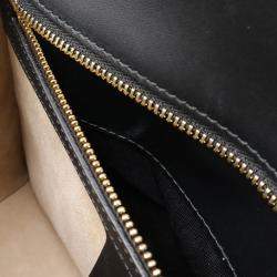 Gucci Black Leather Sylvie Chain Shoulder Bag