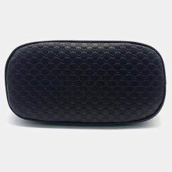 Pre Owned Gucci Black Leather Micro Cimaline Mini Dome bag