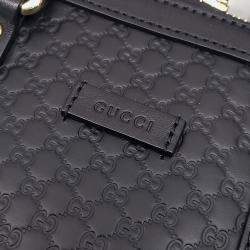 Pre Owned Gucci Black Leather Micro Cimaline Mini Dome bag
