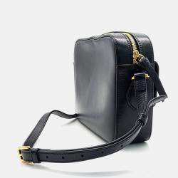 Pre Owned Gucci Black Leather 1955 Horsebit Small Crossbody Bag