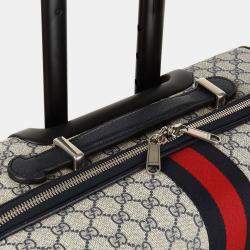 Gucci Multicolor Canvas Leather Savoy Carrier Bag
