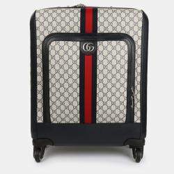 Gucci Multicolor Canvas Leather Savoy Carrier Bag
