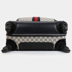 Gucci Multicolor Canvas Leather Savoy Carrier Bag