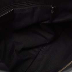 Pre Owned Gucci Black GG Canvas and Leather Abbey D-Ring Hobo