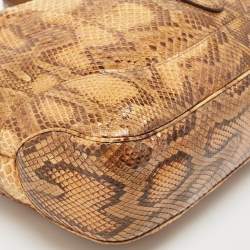 Gucci Tan Python Medium New Jackie Hobo