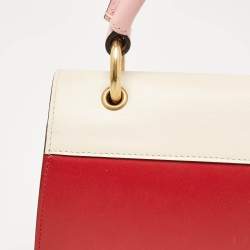Pre Owned Gucci Multicolor Leather Small Queen Margaret Top Handle Bag