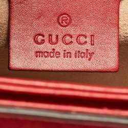 Pre Owned Gucci Multicolor Leather Small Queen Margaret Top Handle Bag