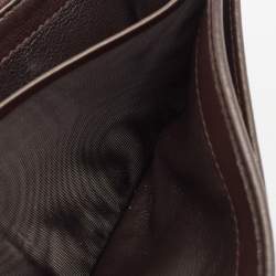 Gucci Dark Brown Guccissima Leather Interlocking G Continental Wallet