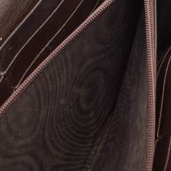 Gucci Dark Brown Guccissima Leather Interlocking G Continental Wallet