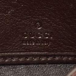 Gucci Dark Brown Guccissima Leather Interlocking G Continental Wallet