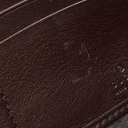 Gucci Dark Brown Guccissima Leather Interlocking G Continental Wallet