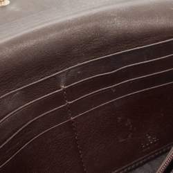 Gucci Dark Brown Guccissima Leather Interlocking G Continental Wallet