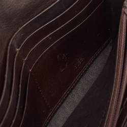 Gucci Dark Brown Guccissima Leather Interlocking G Continental Wallet