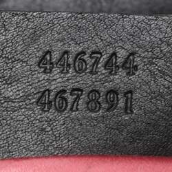 Pre Owned Gucci Black Matelassé Velvet Mini GG Marmont Shoulder Bag