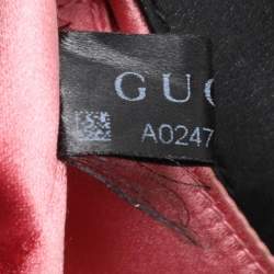 Pre Owned Gucci Black Matelassé Velvet Mini GG Marmont Shoulder Bag