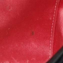 Pre Owned Gucci Black Matelassé Velvet Mini GG Marmont Shoulder Bag