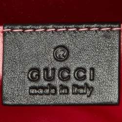 مملوكة مسبقًا Gucci Black/White Matelassé Leather GG Marmont Belt Bag