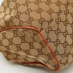 Gucci Beige/Brown GG Canvas and Leather Medium Sukey Tote