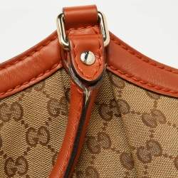 Gucci Beige/Brown GG Canvas and Leather Medium Sukey Tote