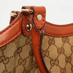 Gucci Beige/Brown GG Canvas and Leather Medium Sukey Tote