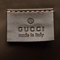 Gucci Beige/Brown GG Supreme Canvas and Leather Diaper Messenger Bag