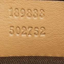Pre Owned Gucci Beige GG Canvas and Leather Abbey D-Ring Shoulder Bag