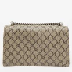 مملوكة مسبقًا حقيبة كتف غوتشي طباعة زهور سوبر ميني ديونيسوس سوبريم GG متعددة الألوان/ بيج