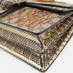 مملوكة مسبقًا حقيبة كتف غوتشي طباعة زهور سوبر ميني ديونيسوس سوبريم GG متعددة الألوان/ بيج