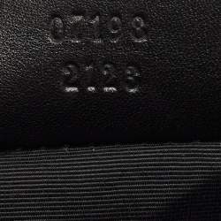 Gucci Black GG Denim and Leather Boat Pochette Bag