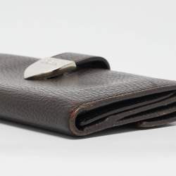 Gucci Brown Leather Signoria Continental Wallet
