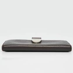 Gucci Brown Leather Signoria Continental Wallet