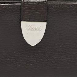 Gucci Brown Leather Signoria Continental Wallet