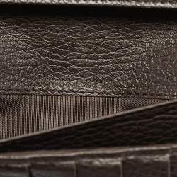 Gucci Brown Leather Signoria Continental Wallet