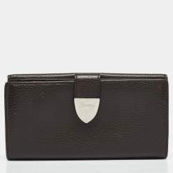 Gucci Brown Leather Signoria Continental Wallet
