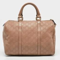 Pre Owned Gucci Beige Guccissima Leather Medium Joy Boston Bag