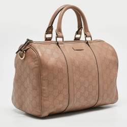 Pre Owned Gucci Beige Guccissima Leather Medium Joy Boston Bag